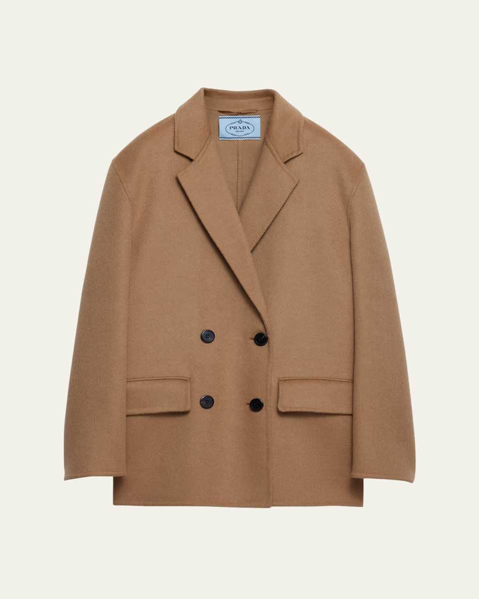 Double-Breasted Cashgora Jacket